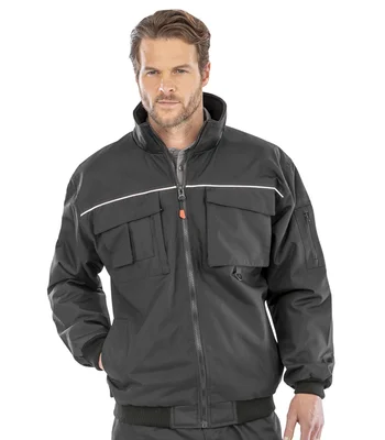 Result Work-Guard Result Work-Guard Sabre Pilot Jacket in BLK