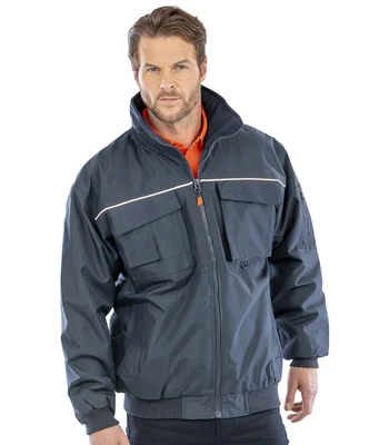 Result Work-Guard Result Work-Guard Sabre Pilot Jacket in BLK