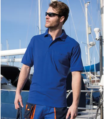 Result Work-Guard Result Work-Guard Apex Pocket Piqué Polo Shirt in ROY