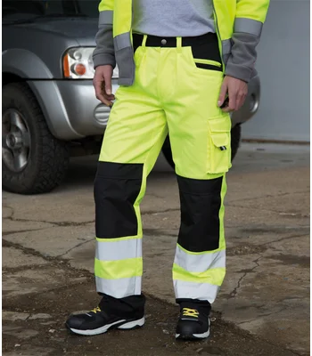 Result Safe-Guard Result Safe-Guard Hi-Vis Cargo Trousers in FLY