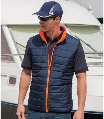 Result Safe-Guard Result Safe-Guard Reversible Soft Padded Gilet in FLO/N