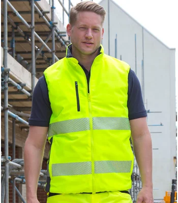 Result Safe-Guard Result Safe-Guard Reversible Soft Padded Gilet in FY/NV