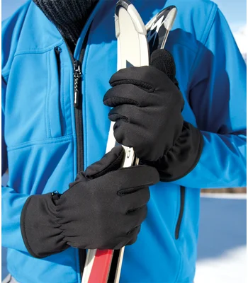 Result Winter Essentials Result Soft Shell Thermal Gloves in BLK