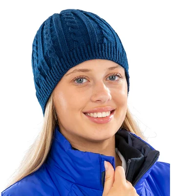 Result Winter Essentials Result Mariner Knitted Hat in NAV