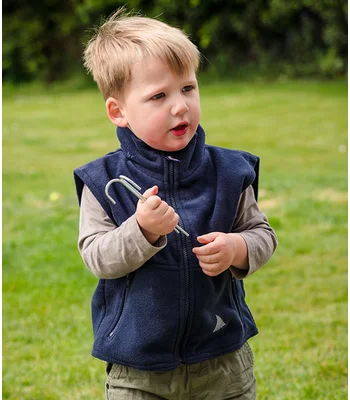 Result Result Kids/Youths Polartherm™ Fleece Bodywarmer in NAV
