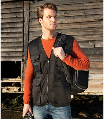 Result Work-Guard Result Work-Guard Safari Waistcoat in BLK