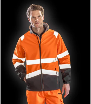 Result Safe-Guard Result Safe-Guard Printable Safety Soft Shell Jacket in FY/BK