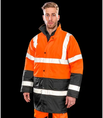 Result Core Result Core Motorway Two Tone Safety Jacket in FLO/B