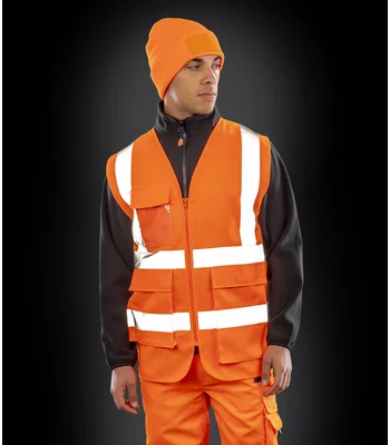 Result Safe-Guard Result Safe-Guard Heavy Duty Poly/Cotton Security Vest in NAV
