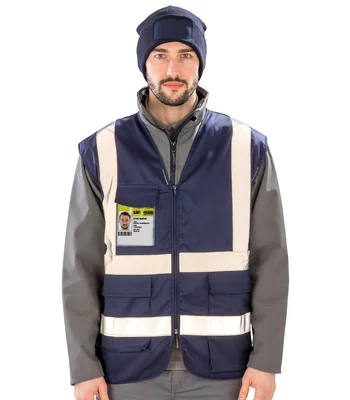 Result Safe-Guard Result Safe-Guard Heavy Duty Poly/Cotton Security Vest in NAV