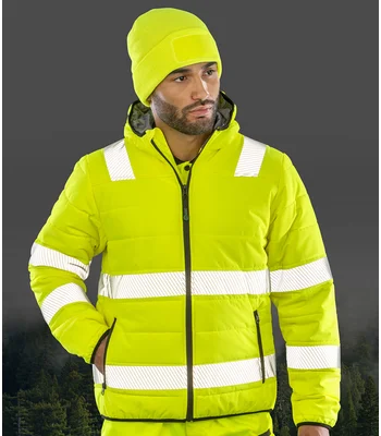 Result Genuine Recycled Result Genuine Recycled Ripstop Padded Safety Jacket in FLO