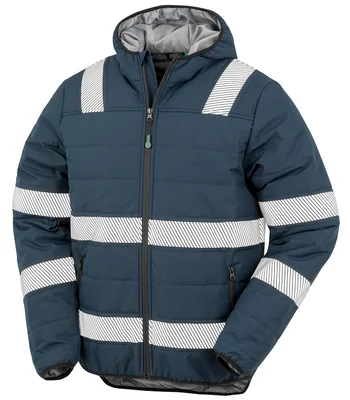 Result Genuine Recycled Result Genuine Recycled Ripstop Padded Safety Jacket in NAV