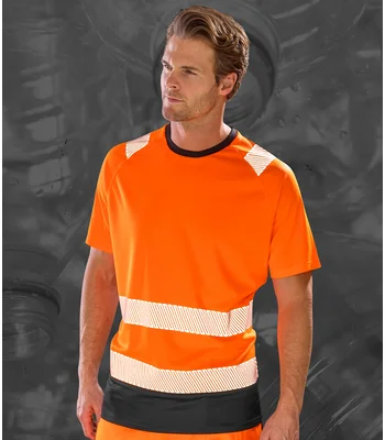 Result Genuine Recycled Result Genuine Recycled Safety T-Shirt in FLO