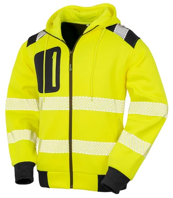 Result Genuine Recycled Result Genuine Recycled Safety Zip Hoodie in FLY