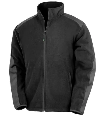 Result Recycled Result Recycled Heavy Duty Micro Fleece Jacket in Black