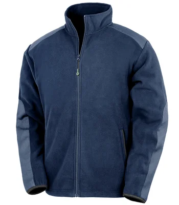 Result Recycled Result Recycled Heavy Duty Micro Fleece Jacket in Navy