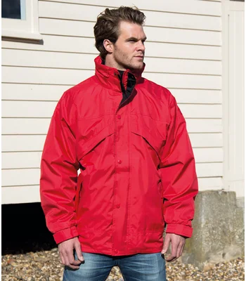 Result Result 3-in-1 Waterproof Zip and Clip Fleece Lined Jacket in RY/BK