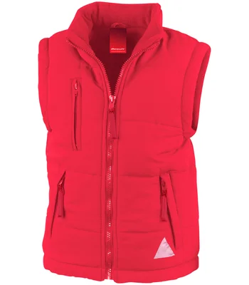 Result Result Kids Ultra Padded Bodywarmer in RED