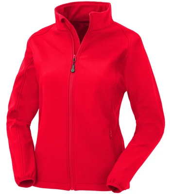 Result Genuine Recycled Result Genuine Recycled Ladies Printable Soft Shell Jacket in RED