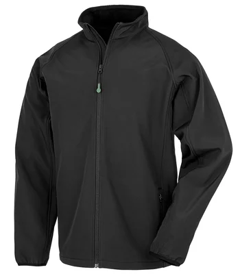 Result Genuine Recycled Result Genuine Recycled Printable Soft Shell Jacket in BLK