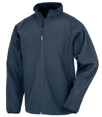 Result Genuine Recycled Result Genuine Recycled Printable Soft Shell Jacket in NAV