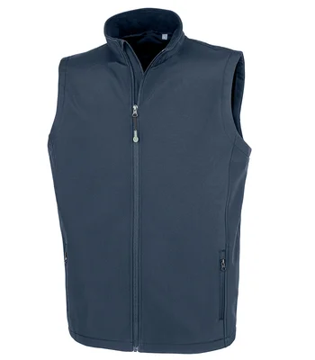 Result Genuine Recycled Result Genuine Recycled Printable Soft Shell Bodywarmer in NAV