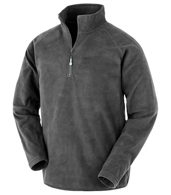 Result Genuine Recycled Result Genuine Recycled Zip Neck Micro Fleece in GRE