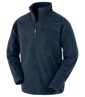 Result Genuine Recycled Result Genuine Recycled Zip Neck Micro Fleece in NAV