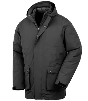 Result Recycled Result Recycled 3-in-1 Padded Ripstop Jacket in Black