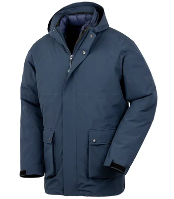 Result Recycled Result Recycled 3-in-1 Padded Ripstop Jacket in Navy