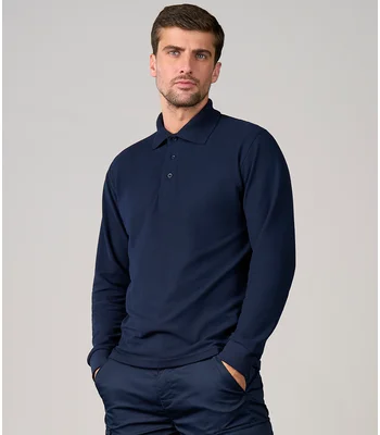 Pro RTX Pro RTX Pro Long Sleeve Piqué Polo Shirt in CHA