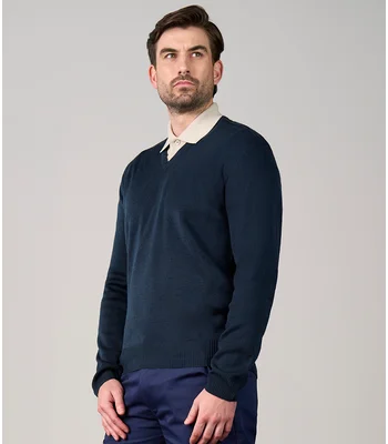 Pro RTX Pro RTX Pro Acrylic V Neck Sweater in NAV