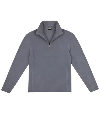 Pro RTX Pro RTX 1/4 Zip Micro Fleece Jacket in Solid Grey