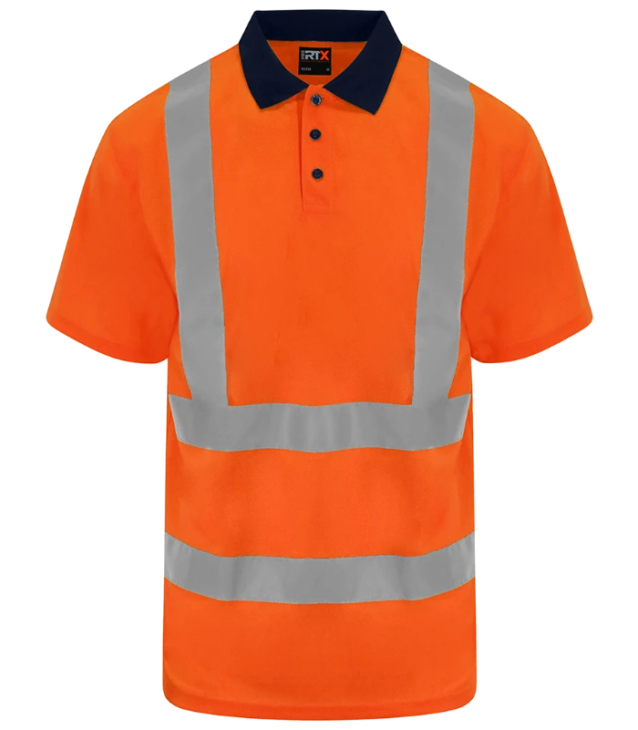 Pro RTX High Visibility Pro RTX High Visibility Polo Shirt in OR/NV