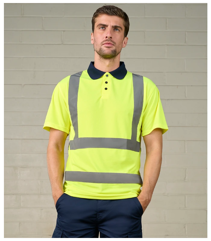 Pro RTX High Visibility Pro RTX High Visibility Polo Shirt in YL/NV