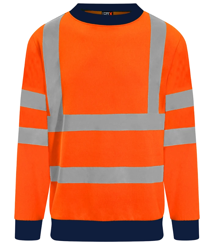 Pro RTX High Visibility Pro RTX High Visibility Two Tone Sweatshirt in OR/NV