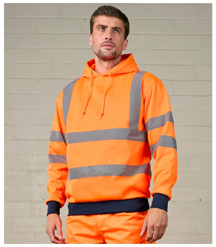 Pro RTX High Visibility Pro RTX High Visibility Two Tone Hoodie in OR/NV