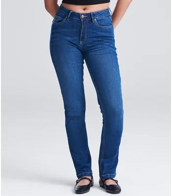 So Denim So Denim Ladies Katy Straight Jeans in BLK