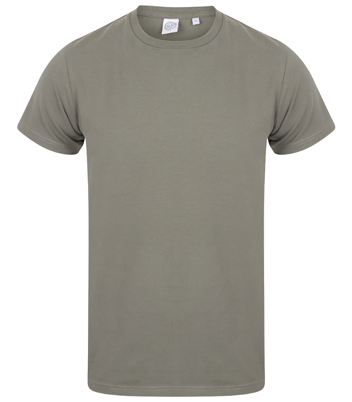 SF Clothing SF Clothing Feel Good Stretch T-Shirt in KHA