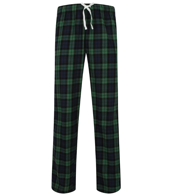 SF Clothing SF Clothing Tartan Lounge Pants in NV/GN