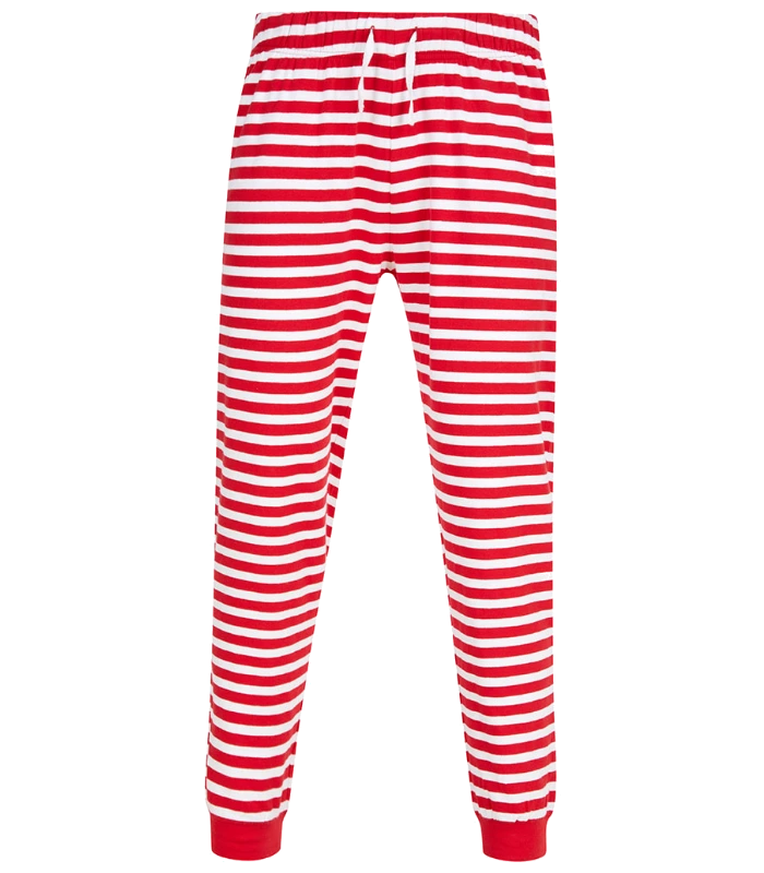 SF Clothing SF Clothing Unisex Cuffed Lounge Pants in RD/WH