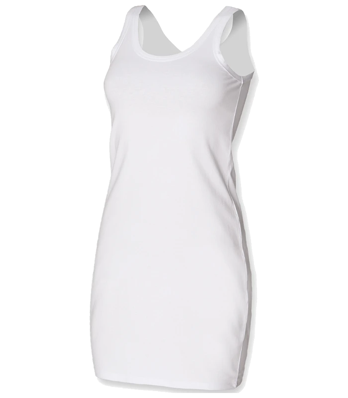 SF Clothing SF Clothing Ladies Tank Dress in WHI
