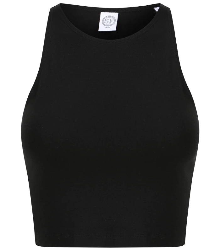 SF Clothing SF Clothing Ladies Cropped Top in BLK