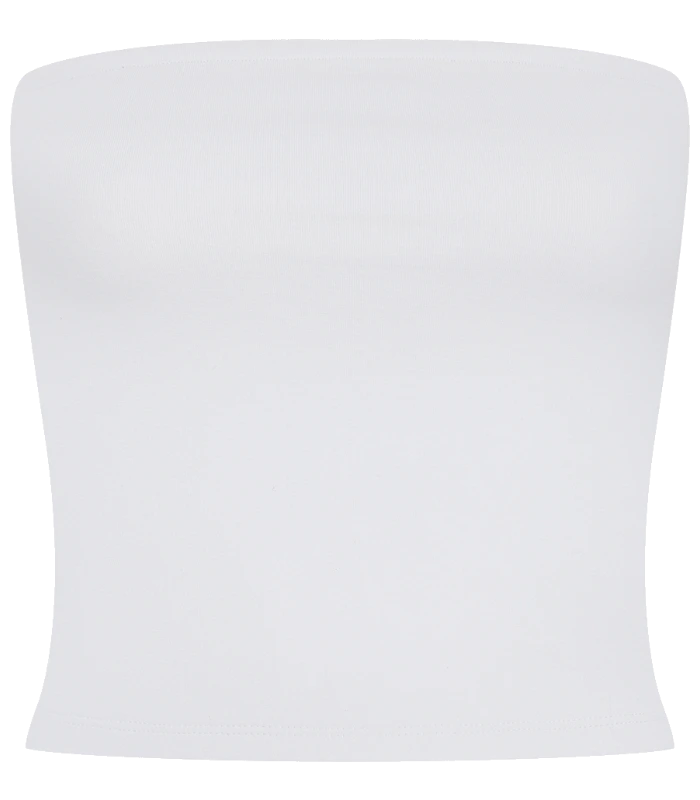 SF Clothing SF Clothing Ladies Bandeau Top in WHI