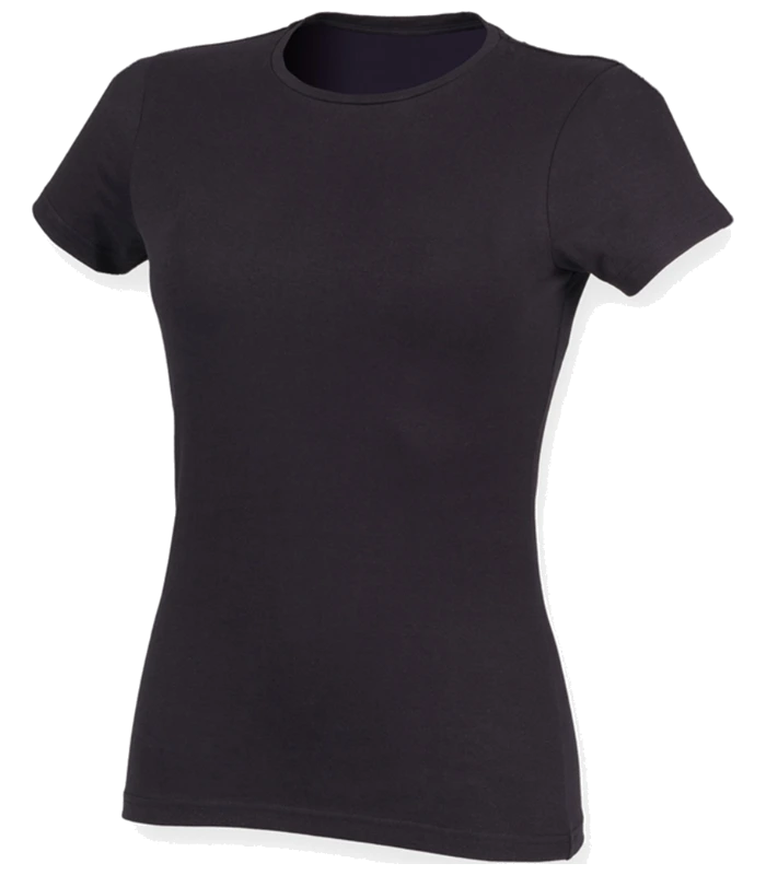 SF Clothing SF Clothing Ladies Feel Good Stretch T-Shirt in NAV