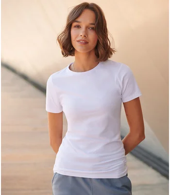 SF Clothing SF Clothing Ladies Feel Good Stretch T-Shirt in NAV