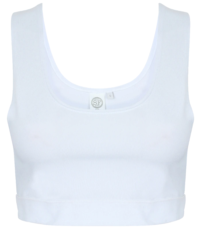 SF Clothing SF Clothing Ladies Fashion Crop Top in WH/WH