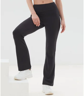 SF Clothing SF Clothing Ladies Flared Leggings in BLK