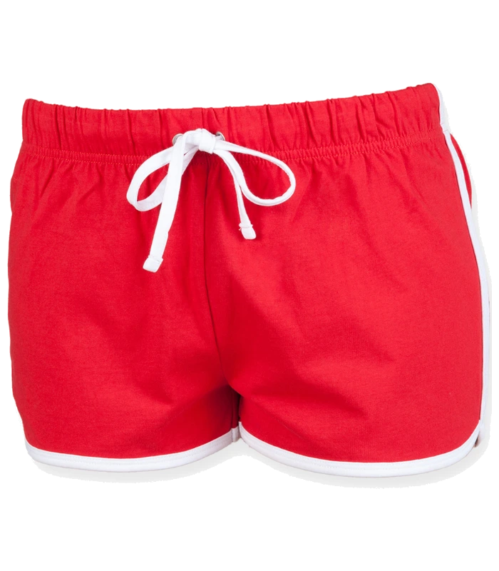 SF Clothing SF Clothing Ladies Retro Shorts in RD/WH