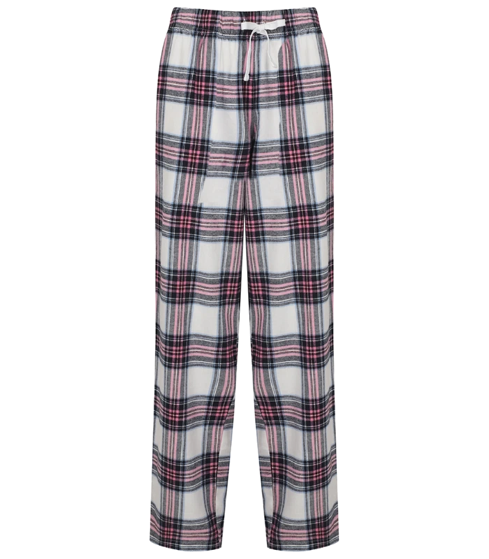 SF Clothing SF Clothing Ladies Tartan Lounge Pants in WH/PI